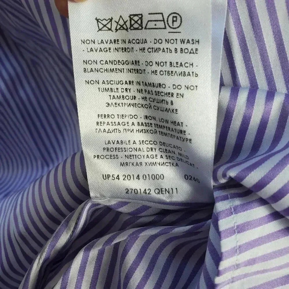 ALEXANDER MCQUEEN BENGAL STRIPED COTTON SHORT-SLEEVE SHIRT Size 54 - Picture 5 of 5